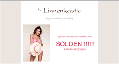 Desktop Screenshot of linnenkastje.be